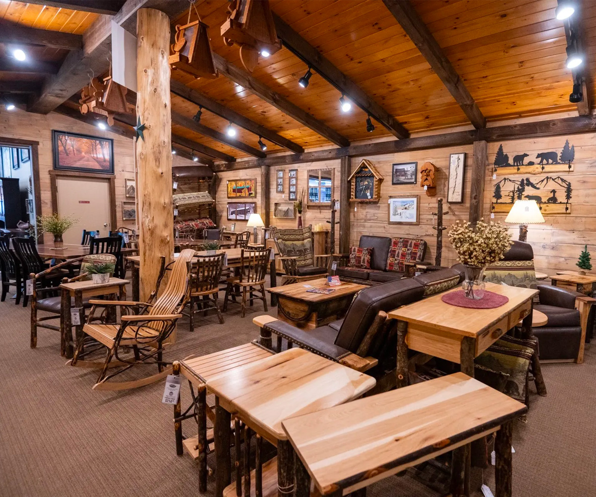 Amish hardwood Furniture showroom