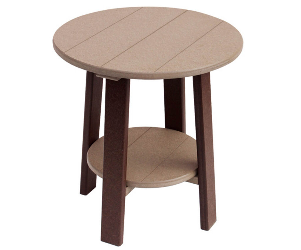 Round dining end table the wood carte