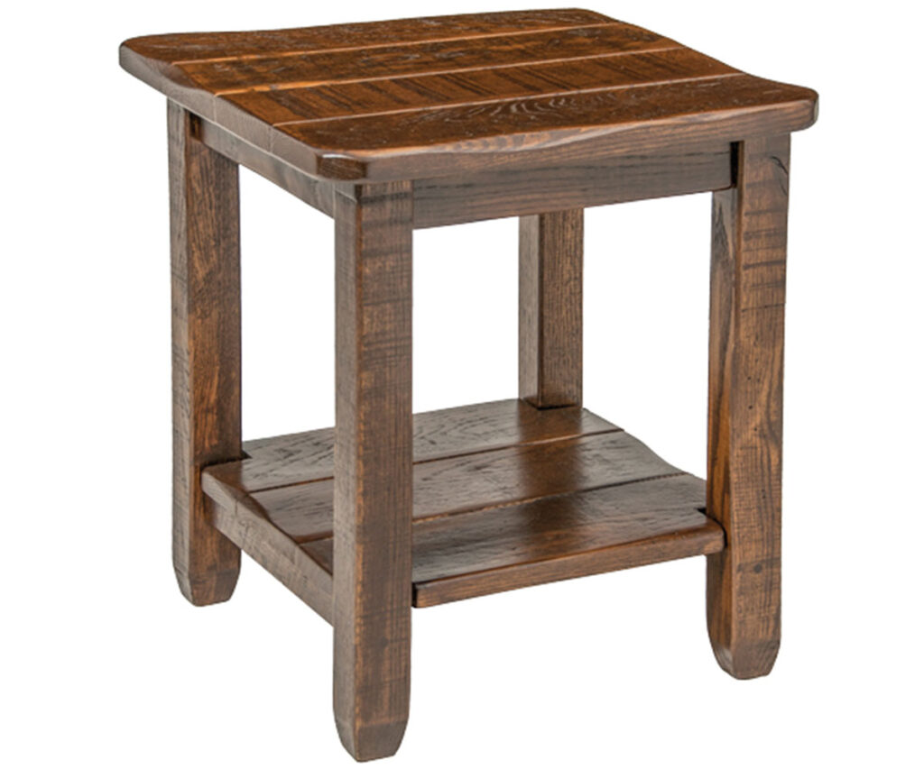 Rustic Plank End Table The Wood Carte Queensbury, NY