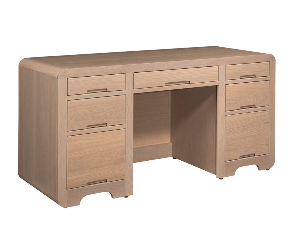 Europa Double Pedestal Desk | The Wood Carte Queensbury, NY