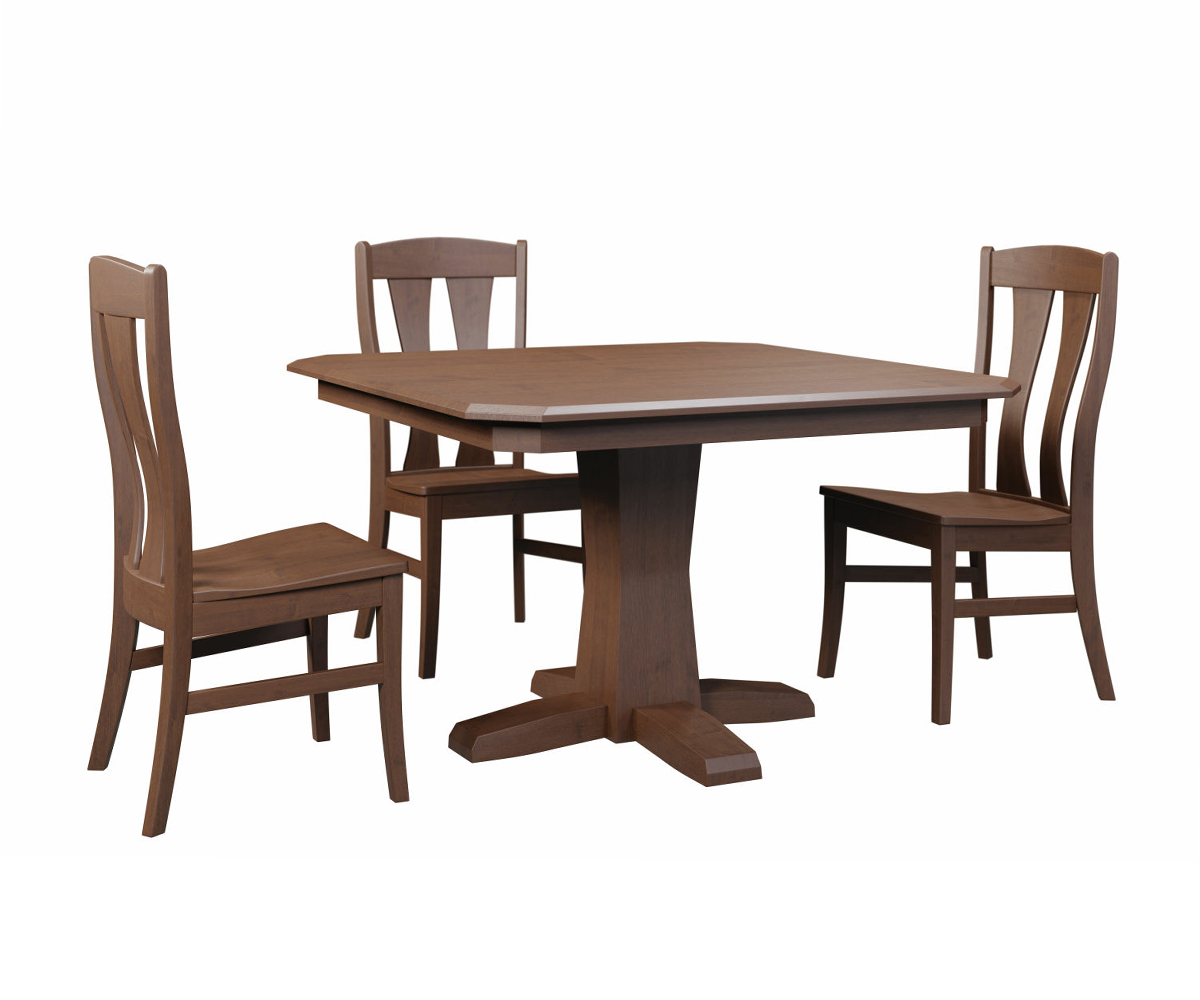 Bevel Shaker Single Pedestal Table - Image 2