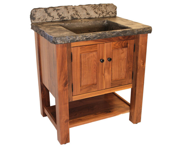 30" Open Vanity with Concrete Top