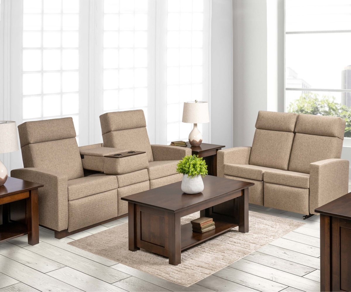 Modern Shaker Wallhugger Sofa Recliner - Image 4