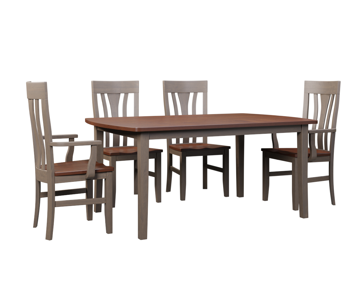 Curved Shaker Leg Table - Image 4