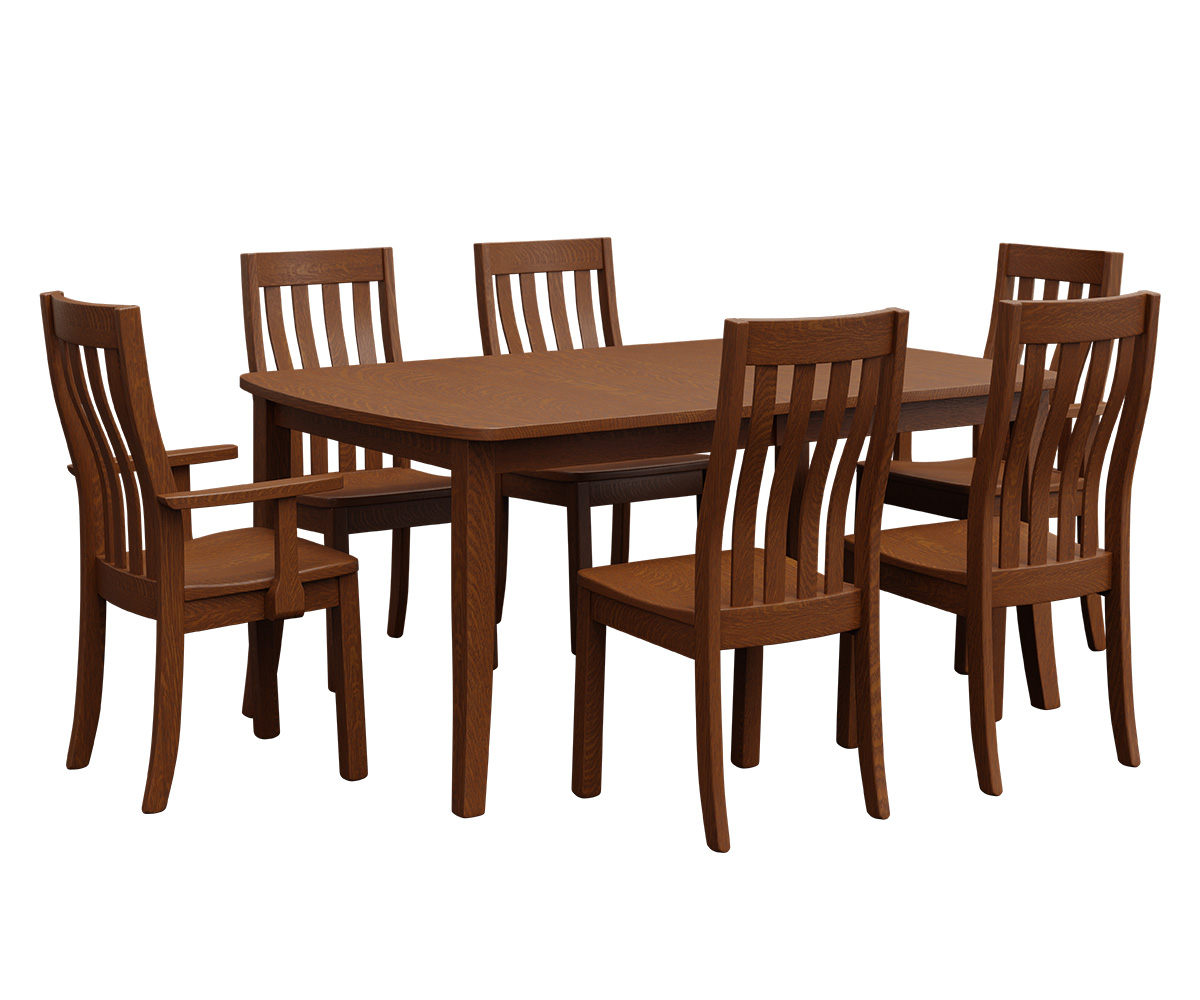 Curved Shaker Leg Table - Image 3