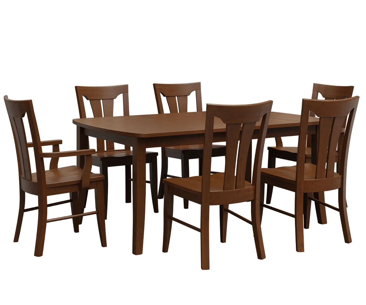 Curved Shaker Leg Table - Image 5