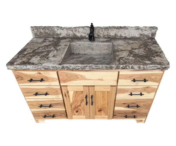 Bear Creek 48" Double Door Vanity with Ramp Sink
