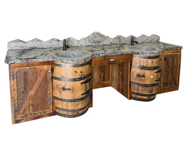Copper Creek Canyon 116" Double Bowl Vanity