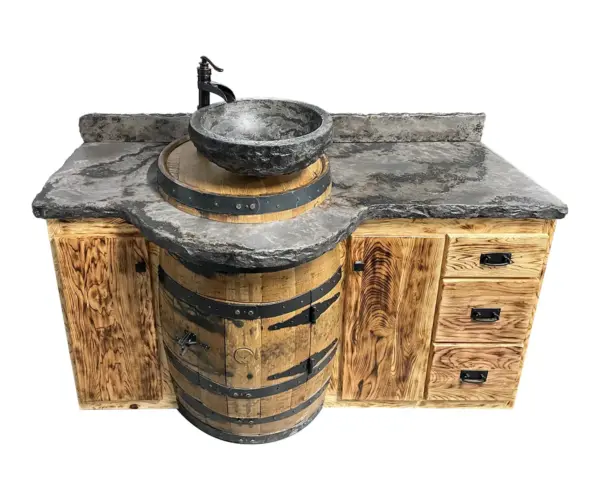 Copper Creek Canyon 60" Vanity with Vessel Sink