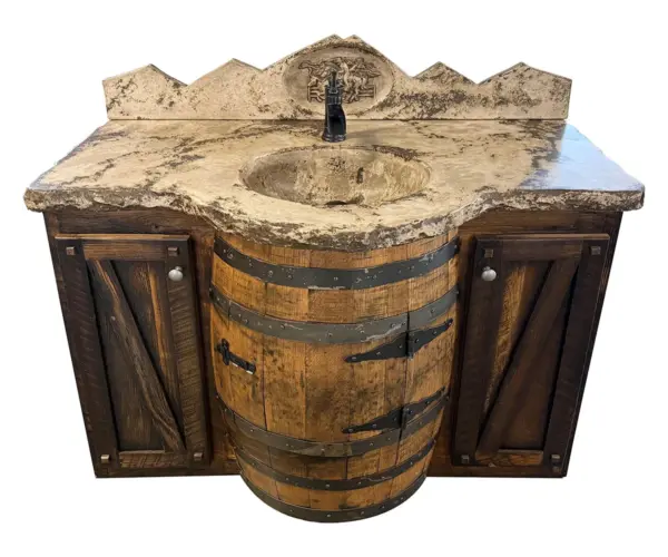 Copper Creek Canyon Vanity with Burnished Edges