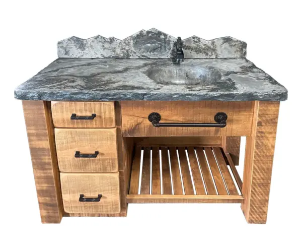 Bear Creek 48" Open Vanity with Drawers